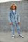 Mikina na zips MARBLE BLUE RAMONES