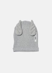 RIBBING BEANIE WINGS GRAY / Vrúbkovaná čiapka s krídlami