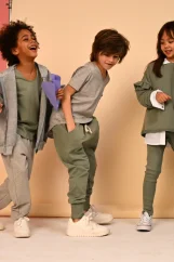 NOHAVICE STRIPE WASABI PANTS wasabi