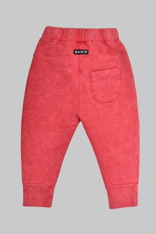 Nohavice VINTAGE RED STRAIGHT CUT PANTS - Veľkosť: 86/92