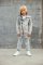 Mikina na zips MARBLE GREY RAMONES