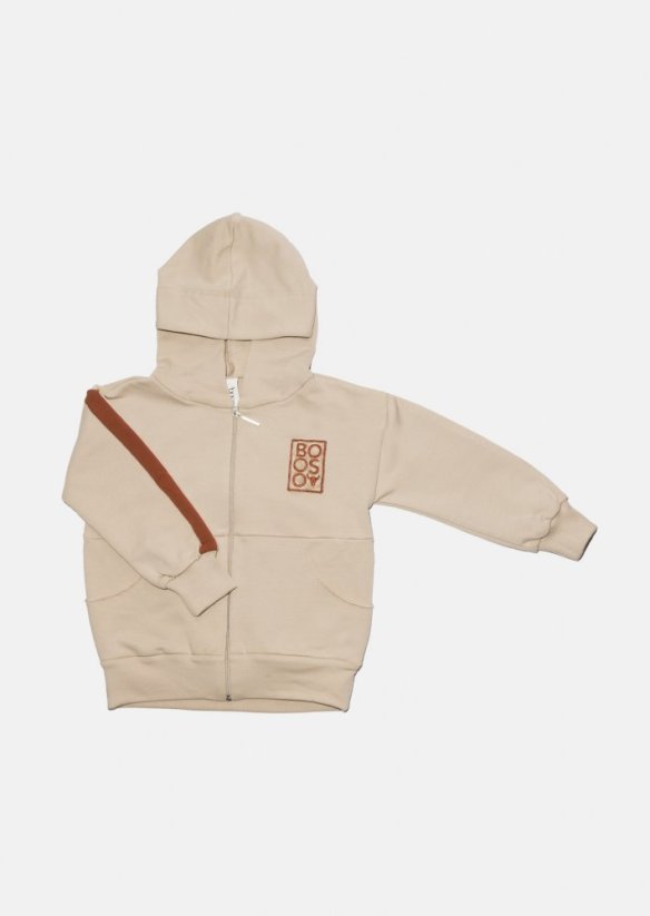 Krátka mikina na zips / SHORT ZIP HOODIE - Veľkosť Booso: 8/9 rokov