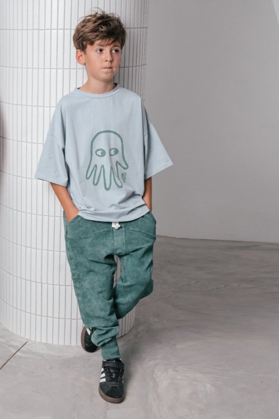 STRIPED VINTAGE PANTS green / Detské nohavice