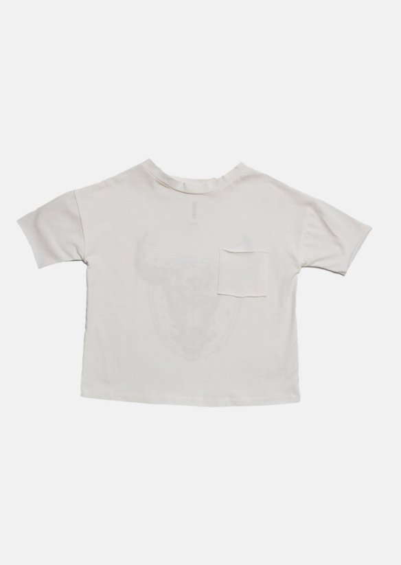 SHORT POCKET TEE / Krátke tričko s vreckom - Veľkosť Booso: 8/9 rokov
