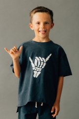 Shaka Vintage Black T-Shirt / Detské tričko