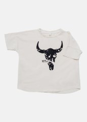 WIDE BISON TEE / Široké tričko Bison Ecru