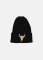 BLACK SAND BEANIE / Čierna merino čiapka