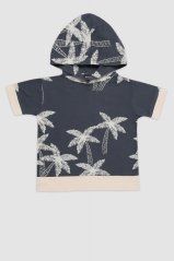 PALM H- T-SHIRT / Tričko s kapucňou a krátkym rukávom