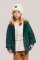 VINTAGE GREEN PANEL HOODIE/ Detská mikina