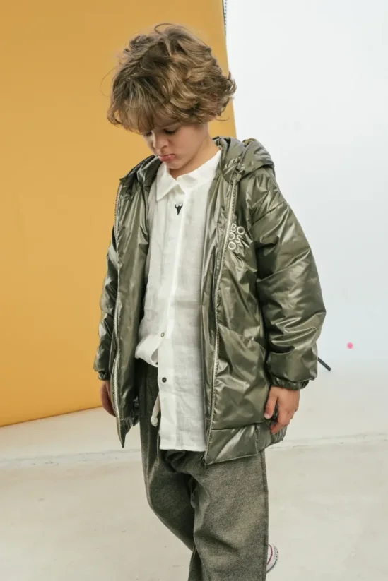 KHAKI CLASSIC COAT / Detská jarná bunda - Veľkosť Booso: 4/5 rokov