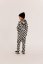 Mikina B&W CHECKERED HOODIE