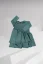 WAVE DRESS green / Dievčenské šaty s volánmi - Veľkosť Booso: 10/11 rokov