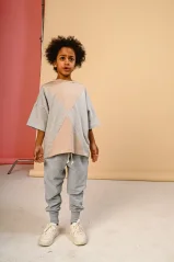 NOHAVICE STRIPE PANTS ash gray