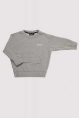 QUILTED GREY MINIKID SWEATSHIRT / Prešívaná mikina