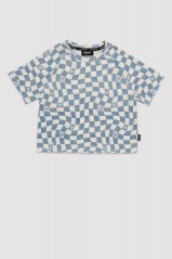 Tričko OVERSIZE CHECKERED T-SHIRT