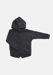 BOOSO HOODIE GRAPHITE / Teplá šedá mikina