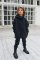 BOOSO HOODIE BLACK / Teplá čierna mikina