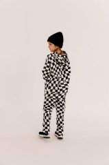 Nohavice B&W CHECKERED COMFORT FIT