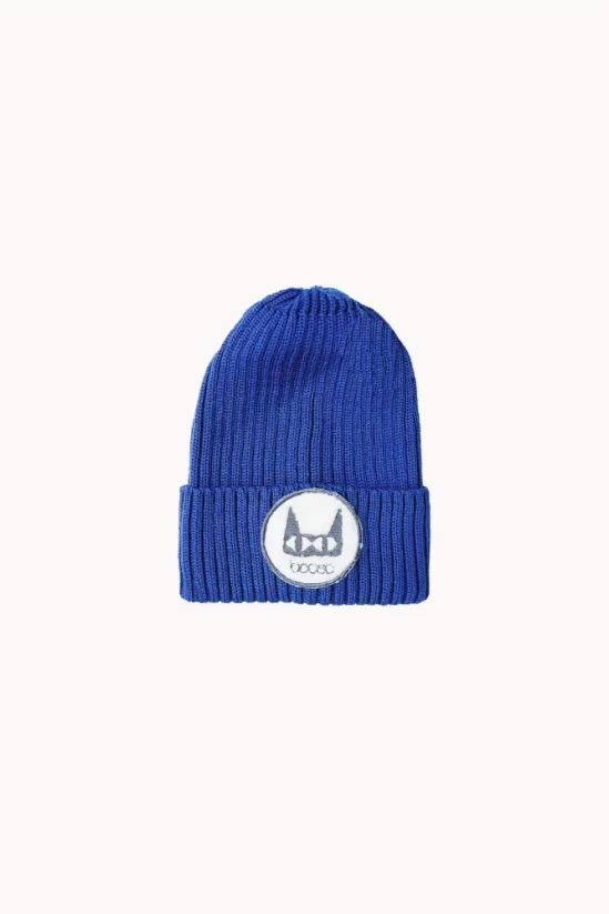 CAT COBALT SAND BEANIE cobalt/ Detská merino čiapka