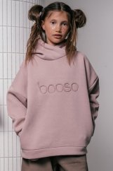 WARM PINK HOODIE light pink / Detská teplá mikina