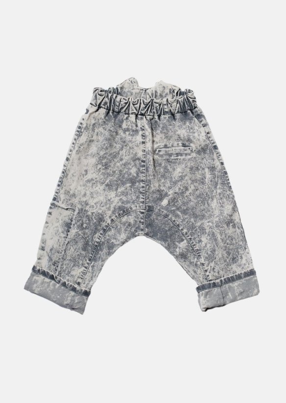 ACID POCKET JEANS / Džínsy s vreckom šedé - Veľkosť Booso: 10/11 rokov