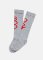 BISON GRAY SOCKS / Detské podkolienky šedé s nápisom