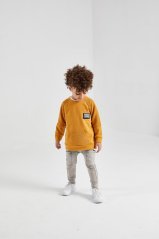 MIKINA MUSTARD MINIKID LOGO