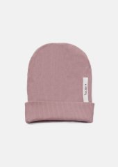 RIBBING BEANIE DUSTY PINK