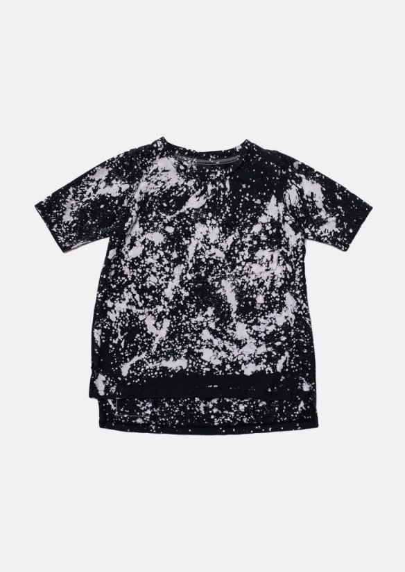 LONGBACK BATIK TEE BLACK / Batikované čierne tričko - Veľkosť Booso: 8/9 rokov