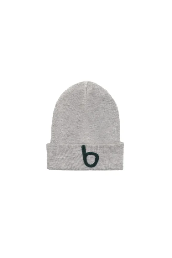 MERINO BEIGE BEANIE beige/green / Detská merino čiapka - Veľkosť čiapka: S