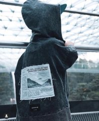 HOODIE BLACK UFO / Čierna mikina UFO