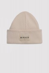 CREAM RIBBED HAT / Vrúbkovaná čiapka krémová