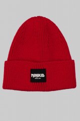 RED MERINO HAT / Červená merino čiapka