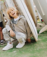 Mikina na zips MARBLE GREY RAMONES