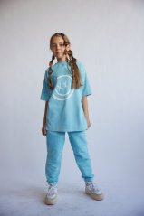 SKY BLUE PANEL PANTS / Detské nohavice