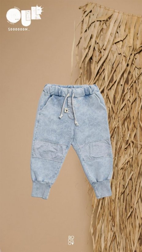 NOHAVICE PATCH PANTS acid blue - Veľkosť Booso: 4/5 rokov