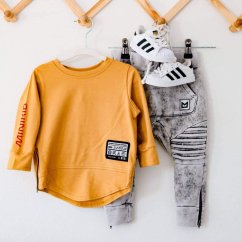 LONGSLEEVE MUSTARD MINIKID LOGO