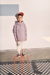 WARM HOODIE lila / Detské teplá mikina
