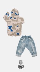 JEANS BAGGY PANTS blue / Džínsové nohavice s dierami