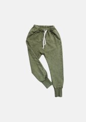 NOHAVICE STRIPED ACID PANTS khaki vintage
