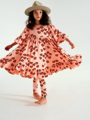 Boho šaty Pale Pink Hearts