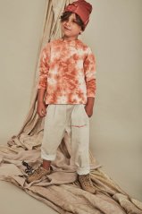TERRA TIEDYE SWEATSHIRT / Batikovaná mikina terakota
