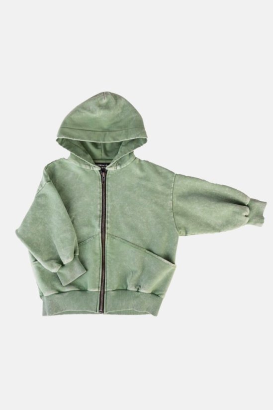 Khaki Pocket Hoodie / Detská mikina - Veľkosť: 134/140