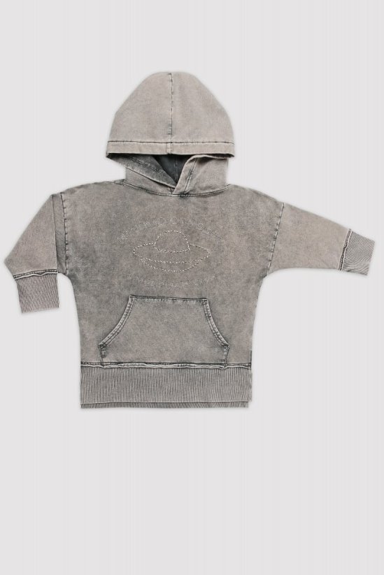 HOODIE ACID GREY UFO - Veľkosť: 74/80