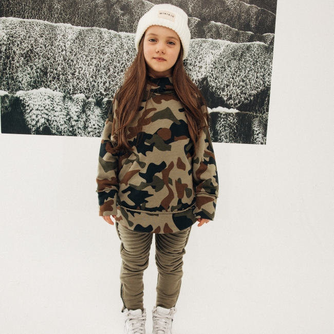 Mikina CAMO OVERSIZED HOODIE - Veľkosť: 110/116