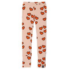 Legíny Pale pink hearts