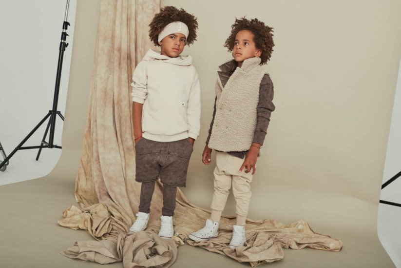 SIMPLE BOOSO HOODIE BEIGE / Detská mikina s kapucňou