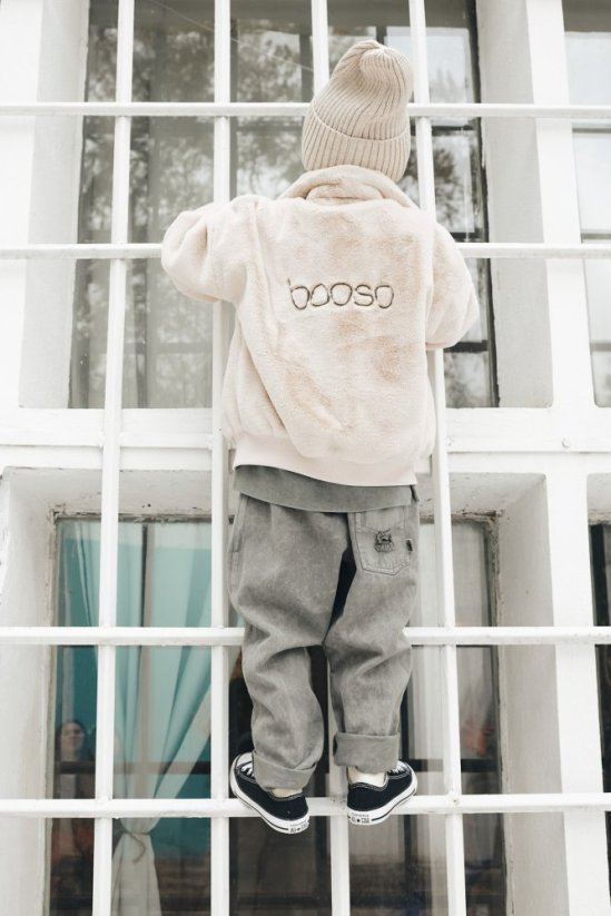 JEANS PANTS vintage olive / Džínsové nohavice s dierami - Veľkosť Booso: 4/5 rokov
