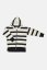 Mikina ZIP STRIPED HOODIE ecru/black - Veľkosť Booso: 6/7 rokov