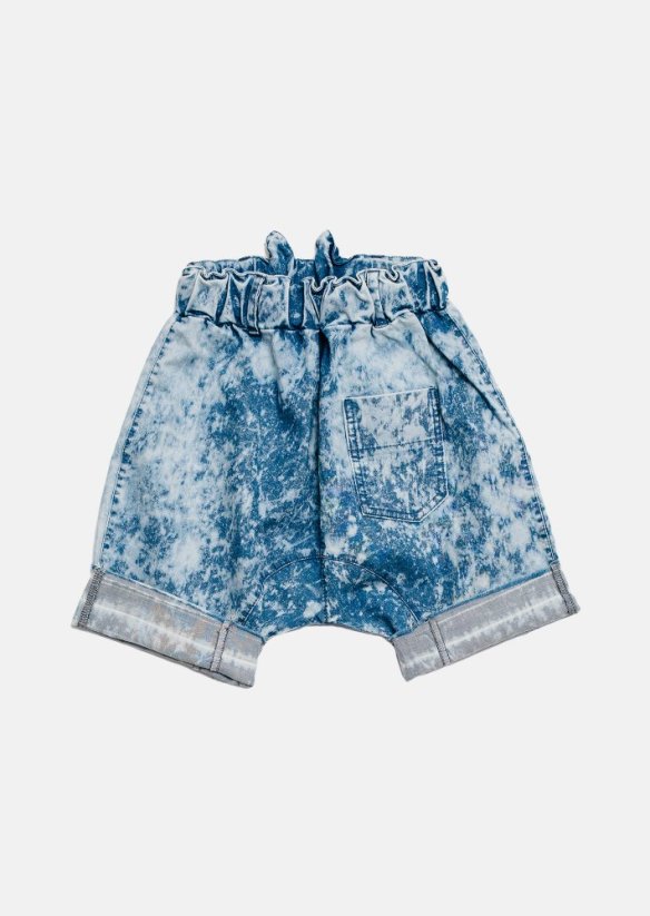 JEANS ACID SHORTS blue / Šortky - Veľkosť Booso: 6/7 rokov